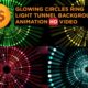 Glowing circles ring background