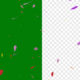 Colorful feather falling green screen video - Green screen video freegraphics