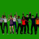 People cheering,concert crown alpha and greeen screen video - Green screen video freegraphics