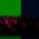 People cheering ,concert crowd cheering alpha, green screen video - Green screen video freegraphics