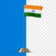 Indian national flag animation alpha, blue screen video - Green screen video freegraphics