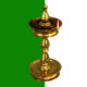 Pooja Vilakku green screen video and alpha video with free 3D model, Brass diya - Green screen video freegraphics