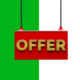 Hanging OFFER signage 3d animation green screen and alpha video (Copy) - Green screen video freegraphics