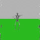 skeleton dance animation greenscreen and alpha video, FBX file with animated model - Green screen video freegraphics