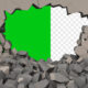 wall collapse alpha ,greenscreen video - Green screen video freegraphics