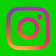 Instagram Logo Icon Animated alpha and green screen video - Green screen video freegraphics