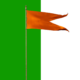 Temple flag green screen and alpha video - Green screen video freegraphics